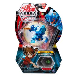 Bakugan Ultra Aquos Cyndeous Knight albastru, 7,5 cm