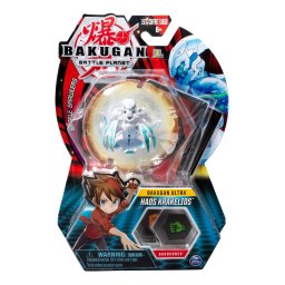 Bakugan Ultra Haos Krakelios White, figurina transformabila 7,5 cm