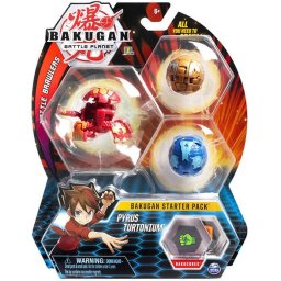 Bakugan Pachet Start Pyrus Turtonium cu 3 bile si carduri de lupta