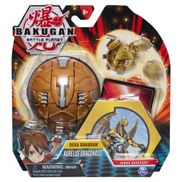 Bakugan Deka Jumbo Aurelus Dragonoid, figurina transformabila 7,6 cm