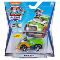 Macheta metalica Rocky cu masina de curatenie, Patrula Catelusilor