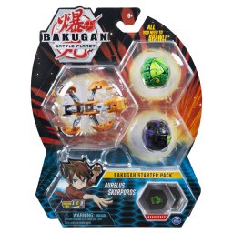 Pachet start Bakugan Aurelus Skorporos cu 3 figurine si cartonase
