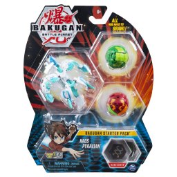 Pachet Starter Bakugan Haos Pyravian cu 3 personaje si carti