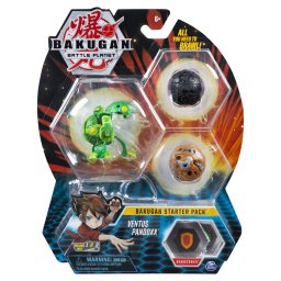 Pachet Start Bakugan Ventus Pandoxx cu 3 bile si cartonase