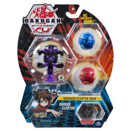 Bakugan Pachet Start Darkus Cloptor cu 3 bile si cartonase