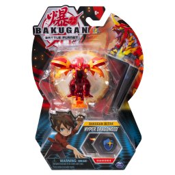 Bakugan Ultra Hyper Dragonoid rosu, figurina transformabila 7,5 cm