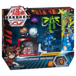 Set Bakugan de lupta cu 5 bile, Ventus Hyper Dragonoid si Aquos Pandoxx