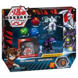 Set de lupta Bakugan cu 5 bile, Haos Dragonoid si Darkus Goreene