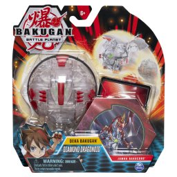 Bakugan Deka Jumbo Diamond Dragonoid, figurina transformabila 7,6 cm