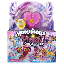 Papusica Pixie cu Dragon Hatchimals Riders, castel magic si accesorii