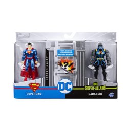 Set figurine articulate Superman si Darkseid, 10 cm, cu 6 accesorii