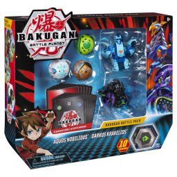 Set de lupta Bakugan cu 5 bile, Aquos Nobilius si Darkus Krakelios