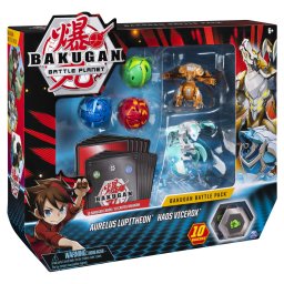 Set de lupta Bakugan cu 5 bile, Aurelus Lupitheon si Haos Vicerox