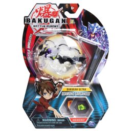 Bakugan Ultra Diamond Garganoid, figurina transformabila cu BakuCores