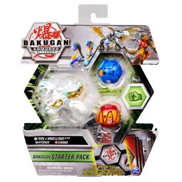Bakugan pachet starter cu 3 figurine transformabile Ryerazu, Cimoga si Trox