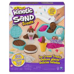 Set Kinetic Sand cu inghetata si prajiturele colorate, parfumate