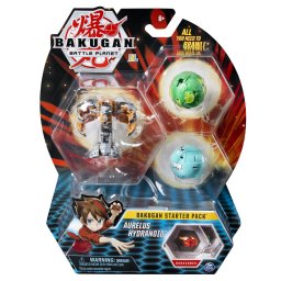 Bakugan Starter Pack Aurelus Hydranoid cu 3 personaje si cartonase