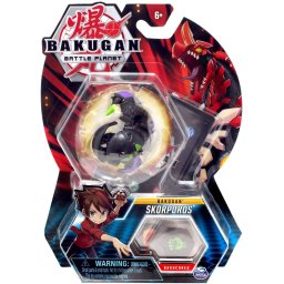 Bakugan Skorporos cu 2 Baku-Core si cartonase, figura transformabila