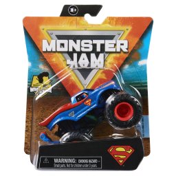 Masinuta Monster Jam Superman metalica, scara 1:64, Spin Master
