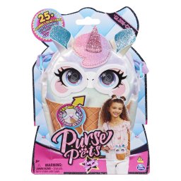 Geanta interactiva Purse Pets Unicorn în forma de înghetata