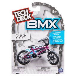 Bicicleta BMX Tech Deck Fult Roz miniaturala cu cadru metalic