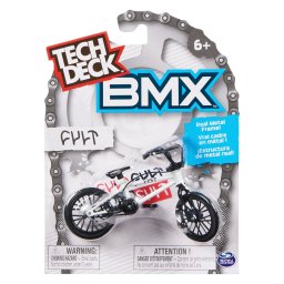 Bicicleta BMX mini Tech Deck Fult alb, cu cadru metalic
