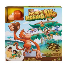 Joc de societate Monkey See Monkey Poo pentru copii 4+