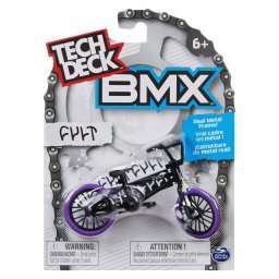 Bicicleta BMX Tech Deck Fult mov-negru, miniatura cu cadru metalic