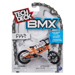 Bicicleta BMX miniaturala Tech Deck Fult portocaliu, 6+ ani