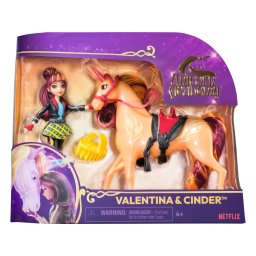Set Unicorn Academy cu papusa Valentina si unicorn Cinder, 4+ ani
