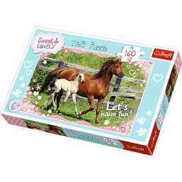 Puzzle Trefl 160 piese Cai în plimbare pentru copii 6+