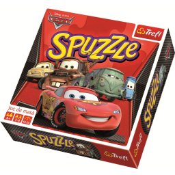 Joc de masa Spuzzle Cars Trefl pentru copii 4+ ani, 1-4 jucatori