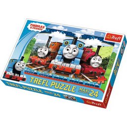 Puzzle Trefl 24 Maxi Thomas si Prietenii, Locomotive Fericite