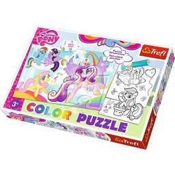 Puzzle Trefl My Little Pony Color, 20 piese, pentru copii 4+ ani