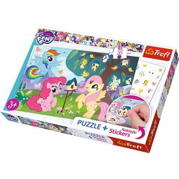 Puzzle Trefl 35 piese cu abtibilduri My Little Pony pentru copii 3+