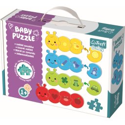 Puzzle educativ Trefl Baby Sorteaza Culorile, 16 piese, 2+ ani