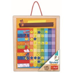 Tabla educativa din lemn cu recompense zilnice pentru copii 3+