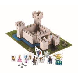 Set constructie fortareata medievala din caramizi ceramice Brick Trick
