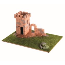 Set constructie turn medieval din caramizi ceramice Brick Trick
