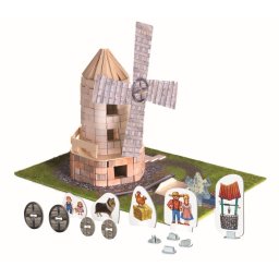 Set constructie moara de vant din caramizi ceramice Brick Trick