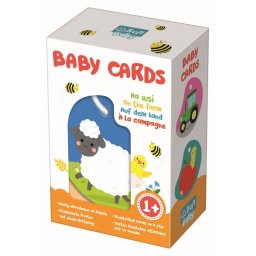 Carduri educative pentru bebe cu imagini animale de la ferma, 1+ ani