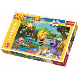 Puzzle Trefl 100 piese cu Albinuta Maya si Prietenii, 5+