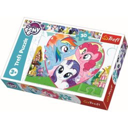 Puzzle Trefl My Little Pony, 30 piese, 3+ ani, Mai bine împreuna