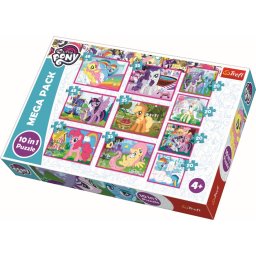 Puzzle Trefl 10 in 1 My Little Pony - Lumea minunata a poneilor, 4+ ani
