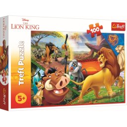 Puzzle Trefl 100 piese Regele Leu - Aventurile lui Simba