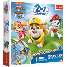 Joc 2 in 1 Patrula Catelusilor Ludo si Cursa pentru copii 4+