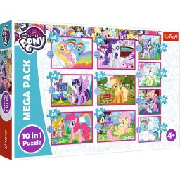 Puzzle Trefl 10 în 1 My Little Pony, Poneii Uimitori, 4+ ani