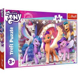 Puzzle Trefl 24 Maxi My Little Pony, Bucuria Poneilor, 3+ ani