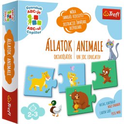 Joc educativ cu animale pentru copii 2+ ani, Trefl, multicolor