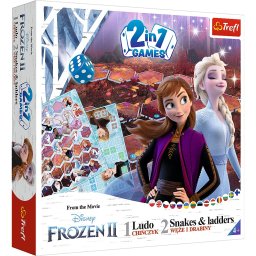 Joc Frozen 2 in 1 Ludo si Serpisori & Scari pentru copii 3+